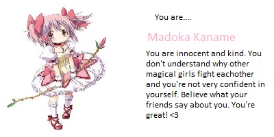 What Madoka Magica Character Are You?